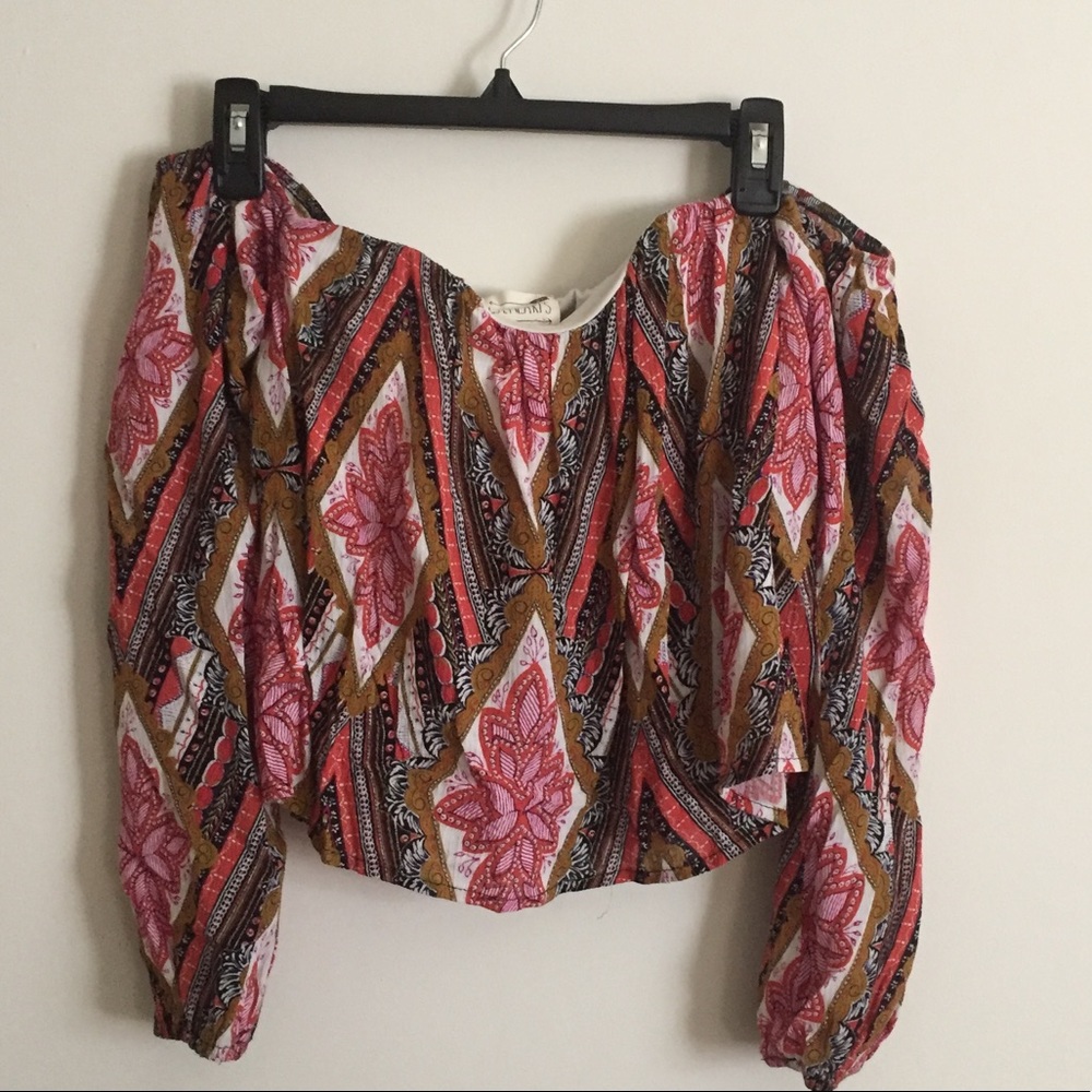 off the shoulder padded top